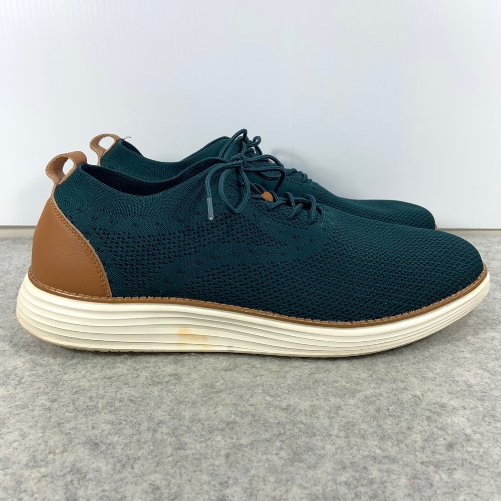 Vilocy Mens Dark Teal Knit Mesh Casual Lightweight Sneakers Mens EU 48 US 14‎